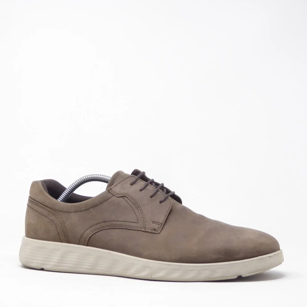 ECCO Mens S-Lite Hybrid Derby Shoes Brown Leather Lace Up 44 / 10-10.5